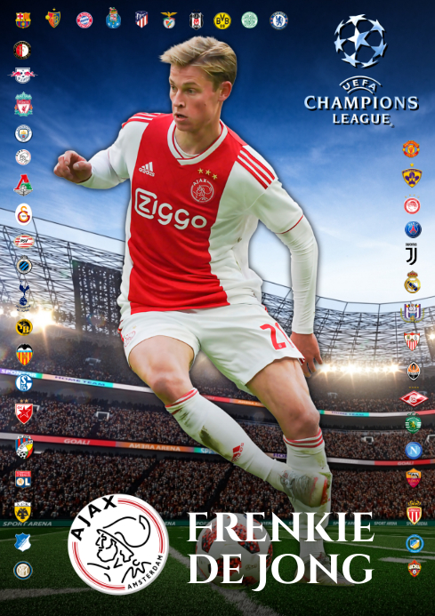Frenkie Poster Ajax Muda Templat Postermywall