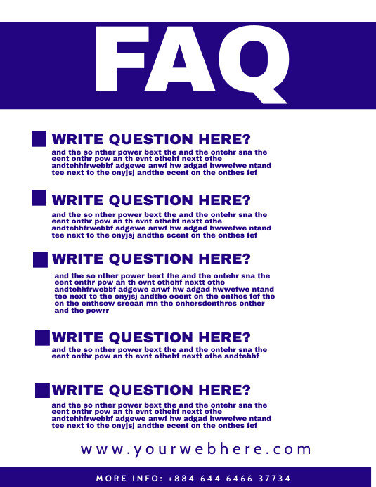 frequently asked question Template PosterMyWall frequently asked question Template PosterMyWall