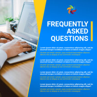 Faq Posts Layouts Frequently asked questions template | PosterMyWall
