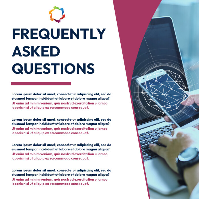 Frequently asked questions template PosterMyWall Frequently asked questions template PosterMyWall