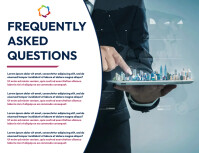 Commonly Asked Questions Example Frequently Asked Questions Template | PosterMyWall