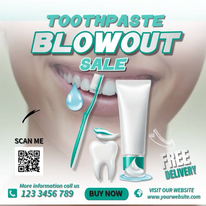 Toothpaste Design Template