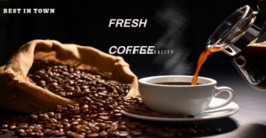 Fresh coffee video promo template Facebook Group Cover Photo