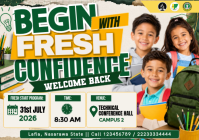 White School Welcome Back Event A4 Template