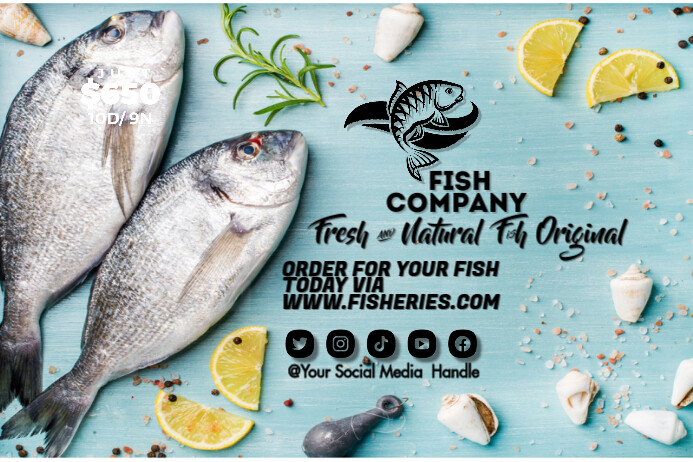 fresh fish Template | PosterMyWall