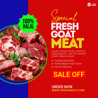 Rosso Halal Meat Promotion Instagram Post Template