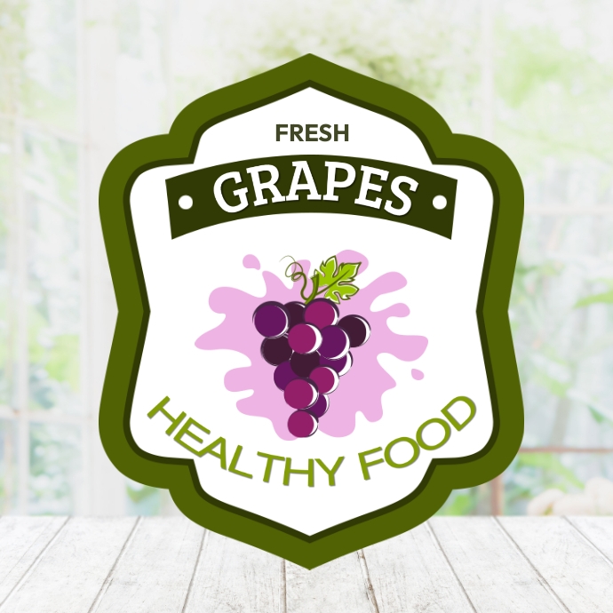 Plantilla De Fresh Grapes Logo PosterMyWall plantilla-de-fresh-grapes-logo-postermywall