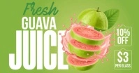 fresh guava juice ภาพที่แชร์บน Facebook template