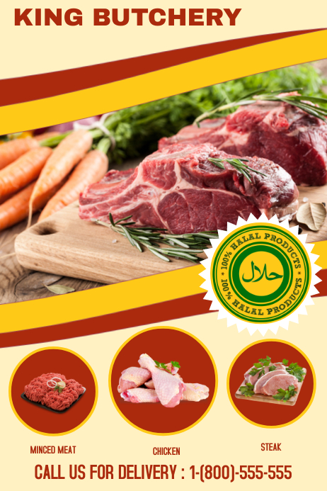 Game/meat Poster FRESH MEAT POSTER Template | PosterMyWall