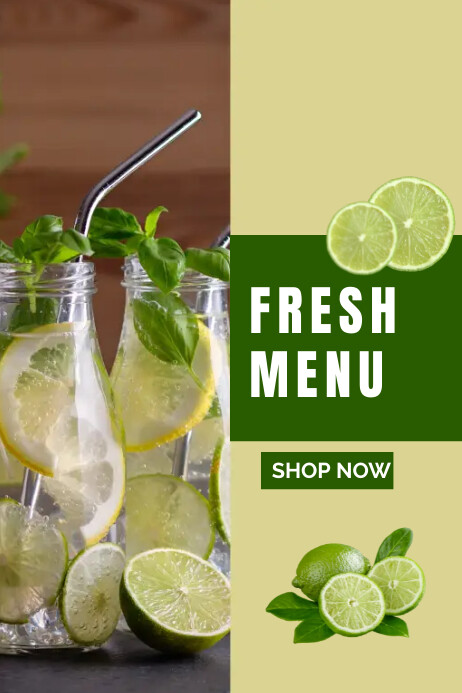 FRESH MENU Template | PosterMyWall