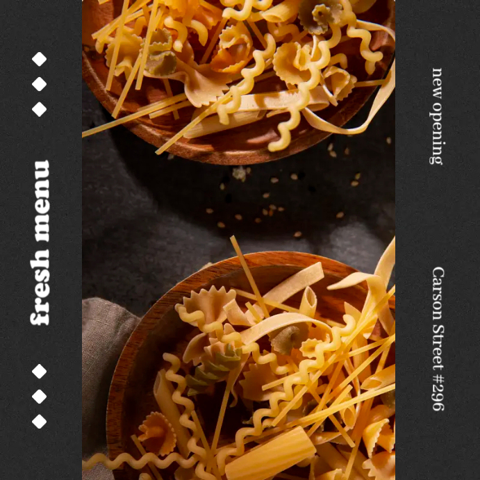 Fresh Menu Pasta Template | PosterMyWall