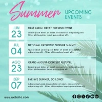 Fresh Palm tree Summer Upcoming Events Instagram Video Template