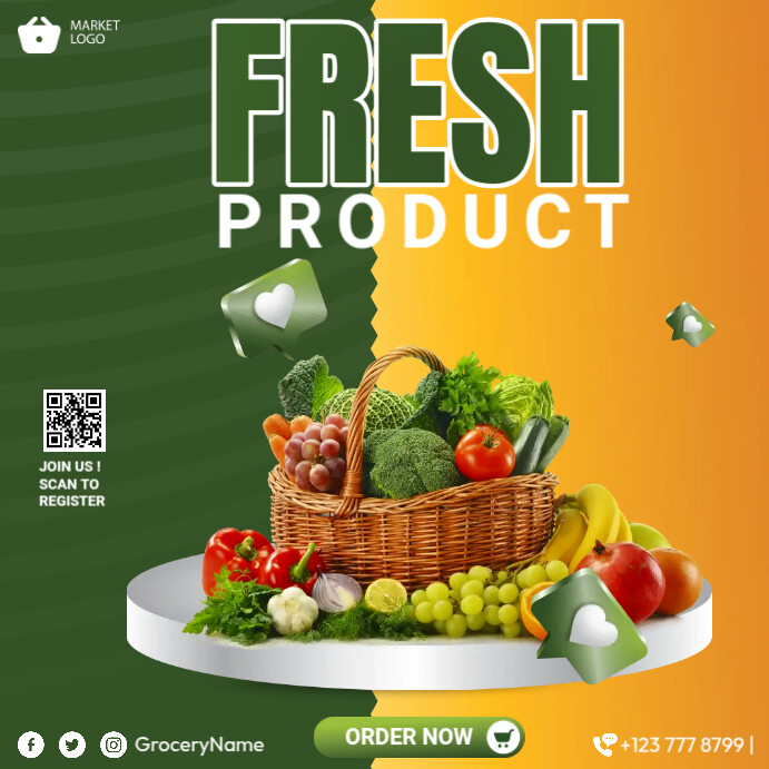 Fresh Product Ads Template PosterMyWall