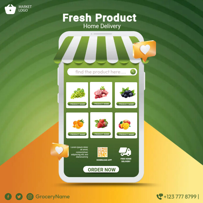 Fresh Product Flyer Template PosterMyWall