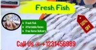 Fresh Sea food Video Ads Template Image partagée Facebook