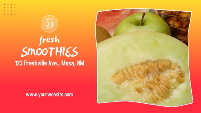 Fresh Smoothies Digital Display (16:9) template