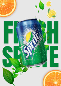 Fresh Sprite A3 template