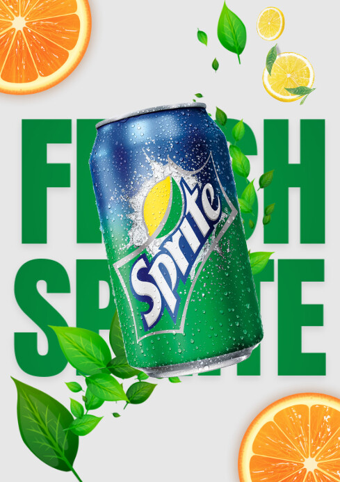 Fresh Sprite A3 template
