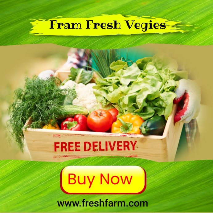 Advertisement. Fresh fresh vegetables Advertisement free template | PosterMyWall