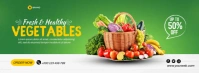 Fresh Vegetables Facebook Cover Photo template