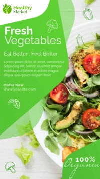 Fresh Vegetables Template Instagram Story