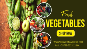 Green Fresh Vegetables  Template YouTube-miniature