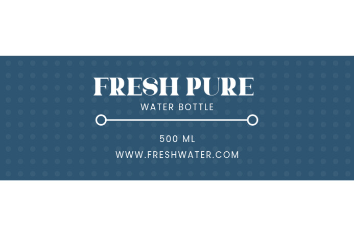 Fresh Water Label Ilebula template