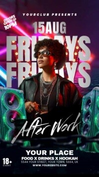 FRIDAY'S NIGHT CLUB FLYER Instagram Reel template