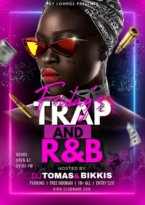 FRIDAY'S TRAP AND R&B Template | PosterMyWall