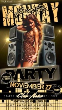 Friday 2 Monday Party Event Video Template História do Instagram
