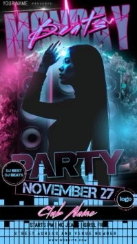 Friday 2 Monday Party Event Video Template Instagram Story