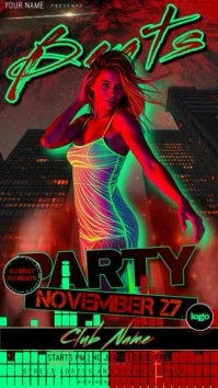Friday 2 Monday Party Event Video Template Instagram Story