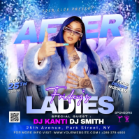 Friday After Work Ladies Night Party Carré (1:1) template