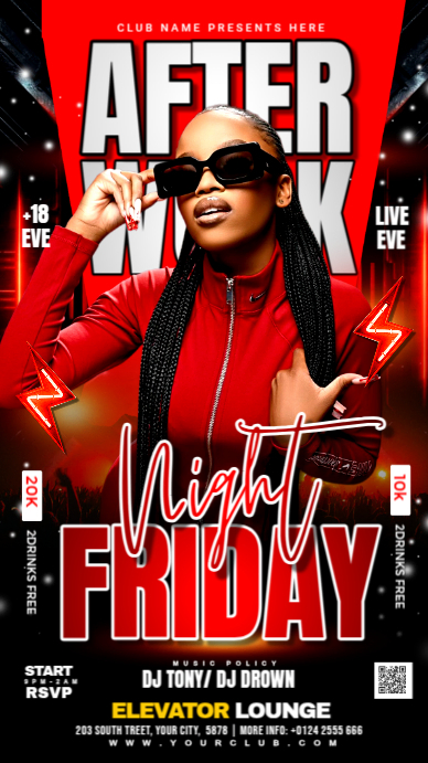 FRIDAY AFTER WORK PARTY Instagram Story template