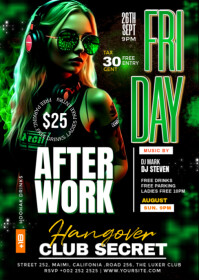 FRIDAY AFTER WORK PARTY A6 template