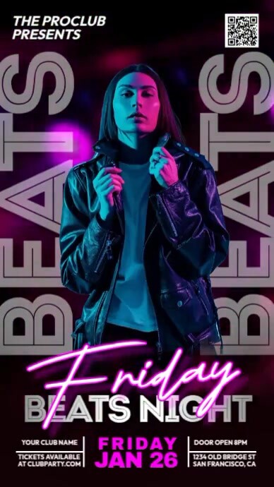 Friday Beats Template | PosterMyWall