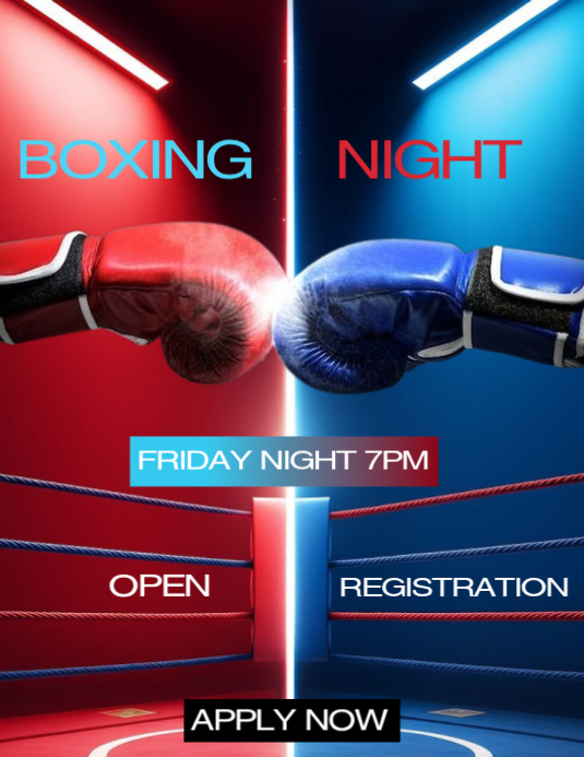Copy of Friday boxing night | PosterMyWall