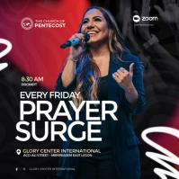 Friday Church Prayer Meeting Template Square (1:1)