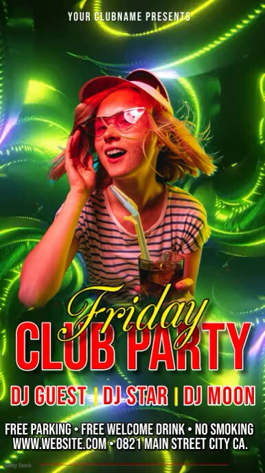 Copy of Friday Club Party Video | PosterMyWall