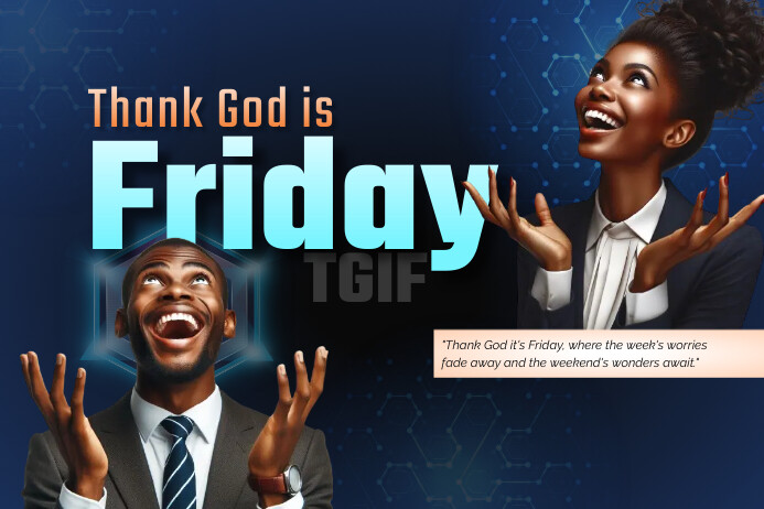 FRIDAY Poster template