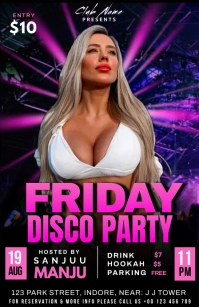 FRIDAY DISCO PARTY Tabloïd template