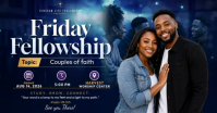 Lila Couples Fellowship Event Immagine condivisa di Facebook Template
