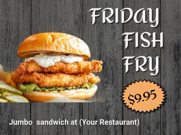 Friday fish Template | PosterMyWall