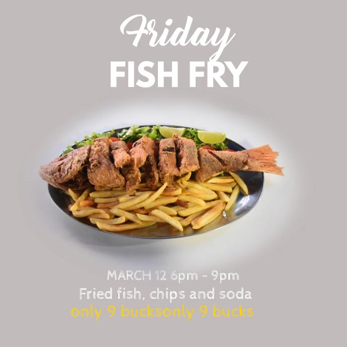 friday fish fry Template | PosterMyWall