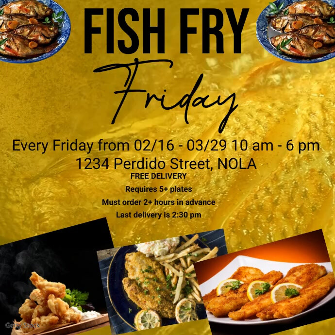 Copy of FRIDAY FISH FRY FLYERS | PosterMyWall