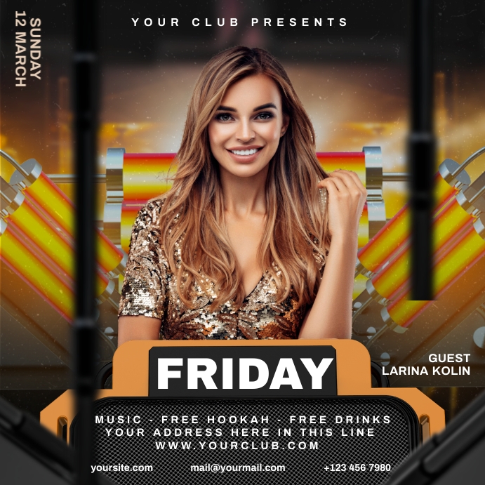 Friday Fun Party Template | PosterMyWall