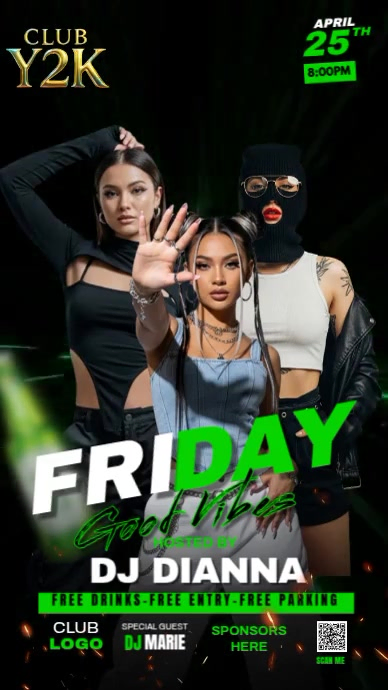 Friday Good Vibes Instagram Story template