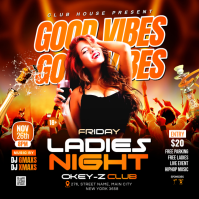 Friday Good Vibes Party Instagram Post template