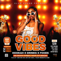 Friday Good Vibes Party Instagram Post Video template
