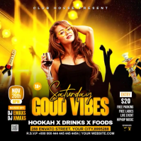 Friday Good Vibes Party Instagram Post Video template